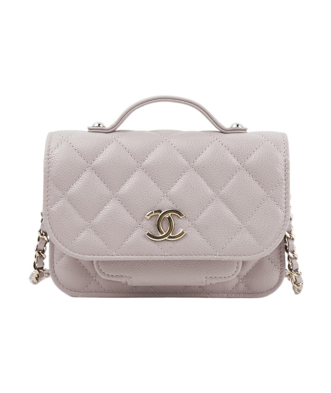 CHANEL Бежевая кожаная сумка через плечо, фото 1