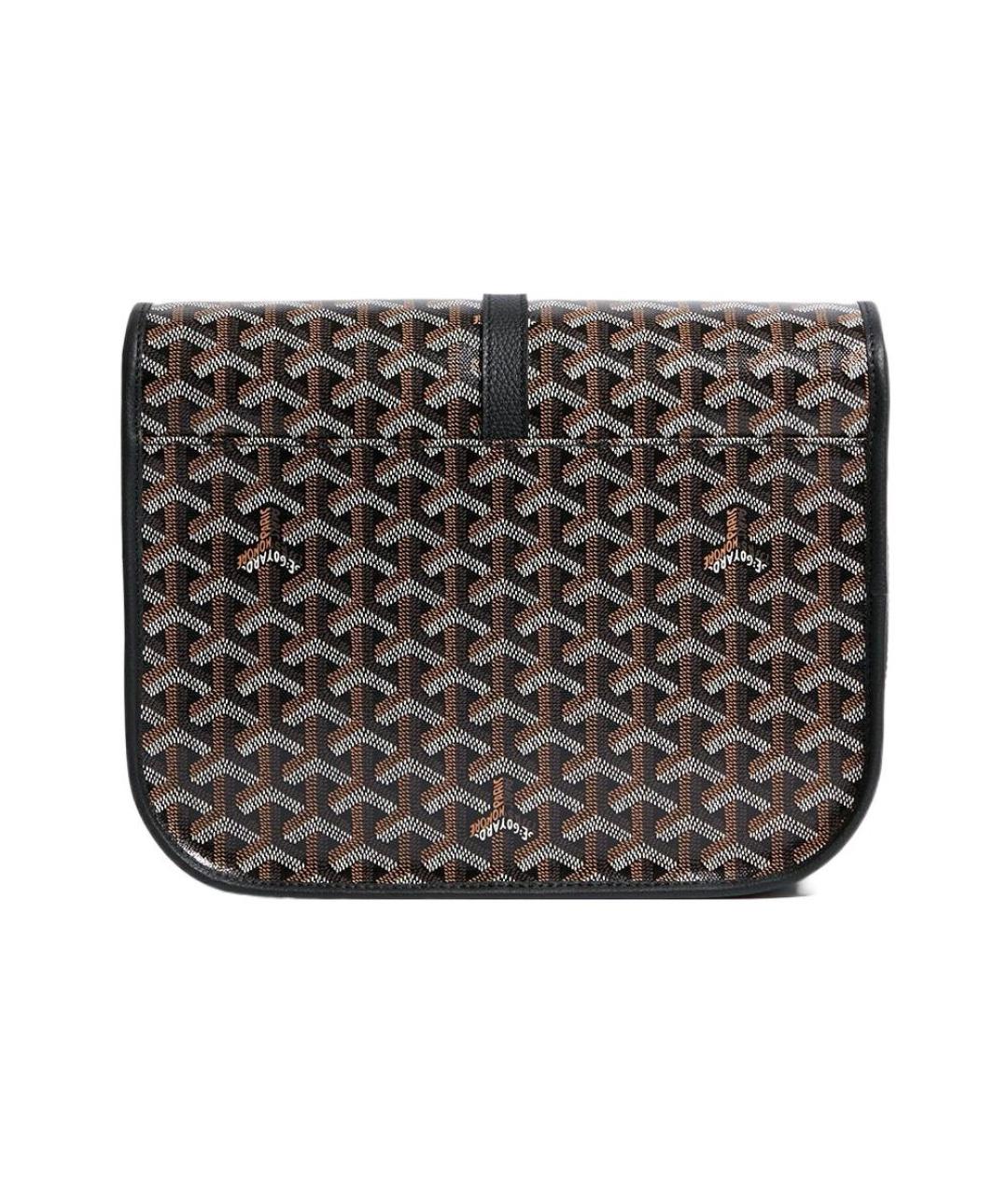 GOYARD Черная кожаная сумка через плечо, фото 4
