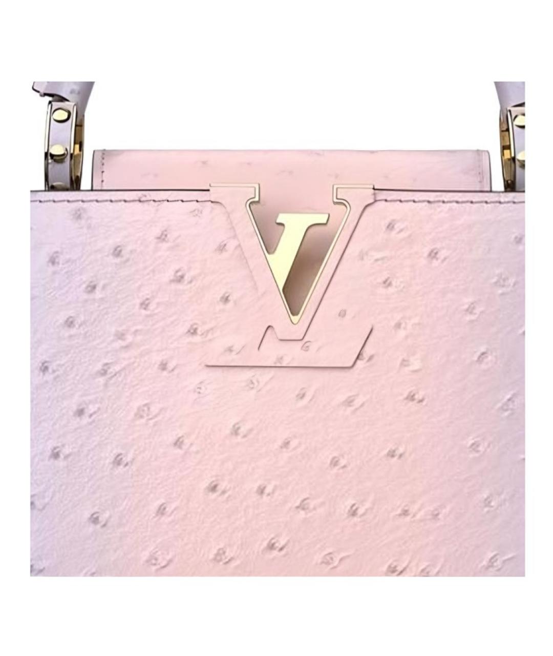 LOUIS VUITTON Розовая кожаная сумка через плечо, фото 2