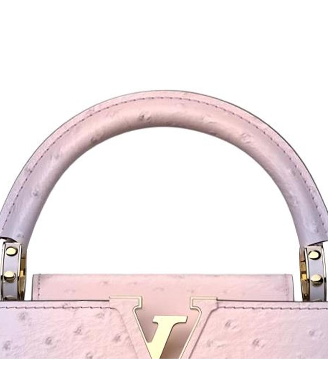 LOUIS VUITTON Розовая кожаная сумка через плечо, фото 4