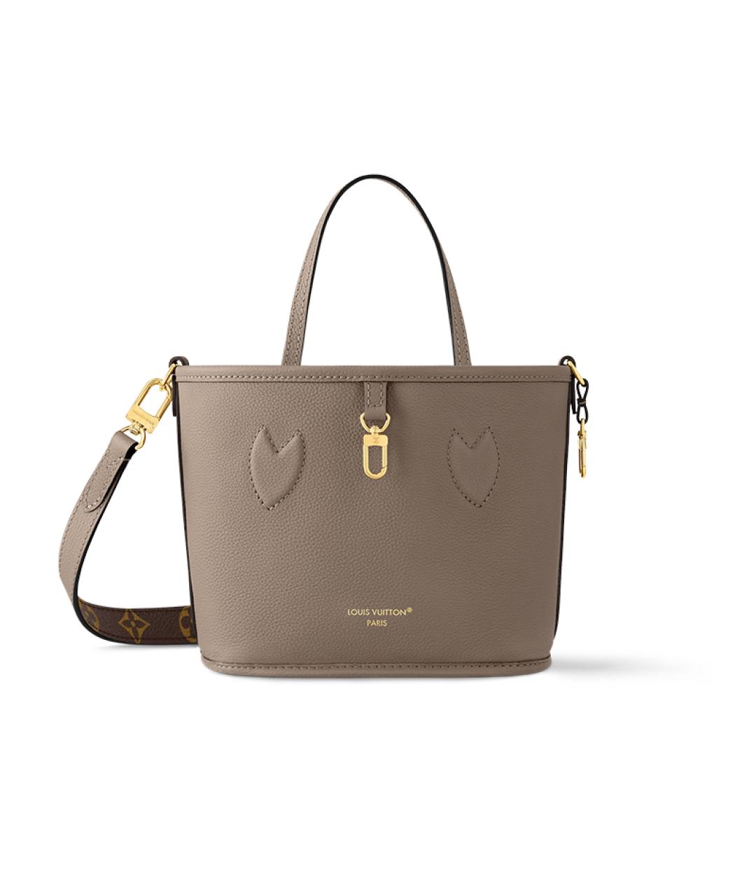 LOUIS VUITTON Коричневая кожаная сумка через плечо, фото 1