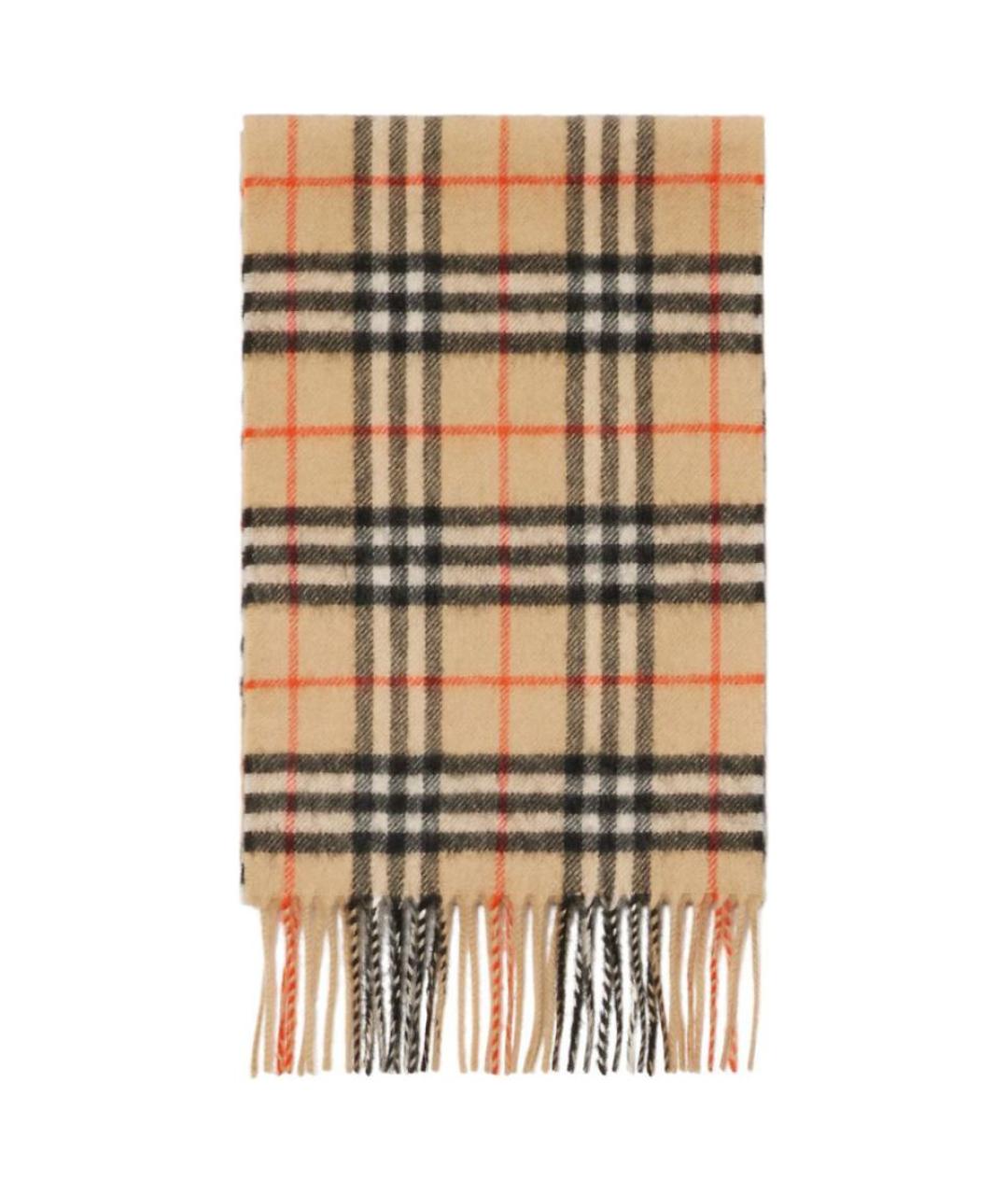 BURBERRY Бежевый кашемировый шарф, фото 1
