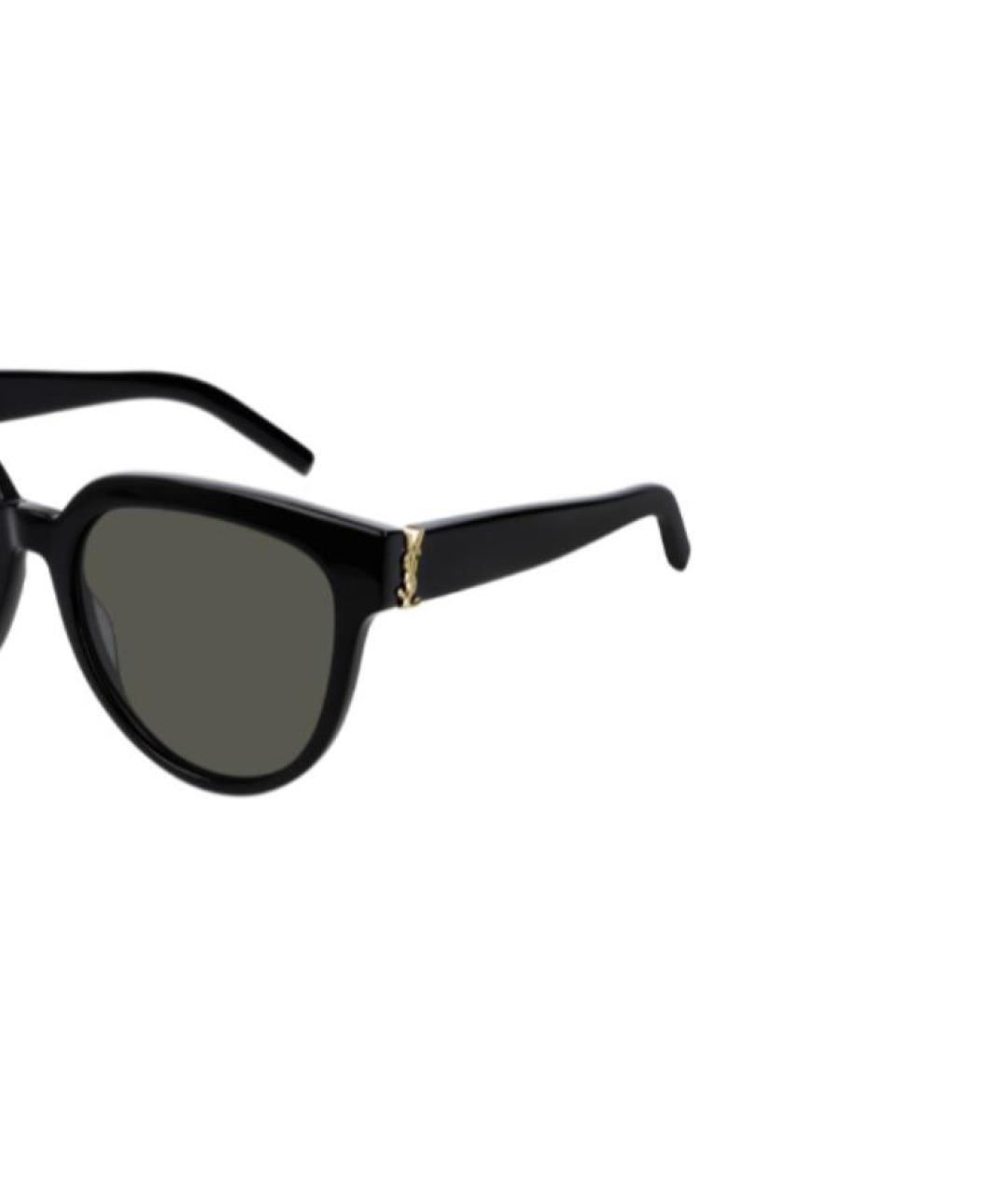 SAINT LAURENT Черные пластиковые солнцезащитные очки, фото 2
