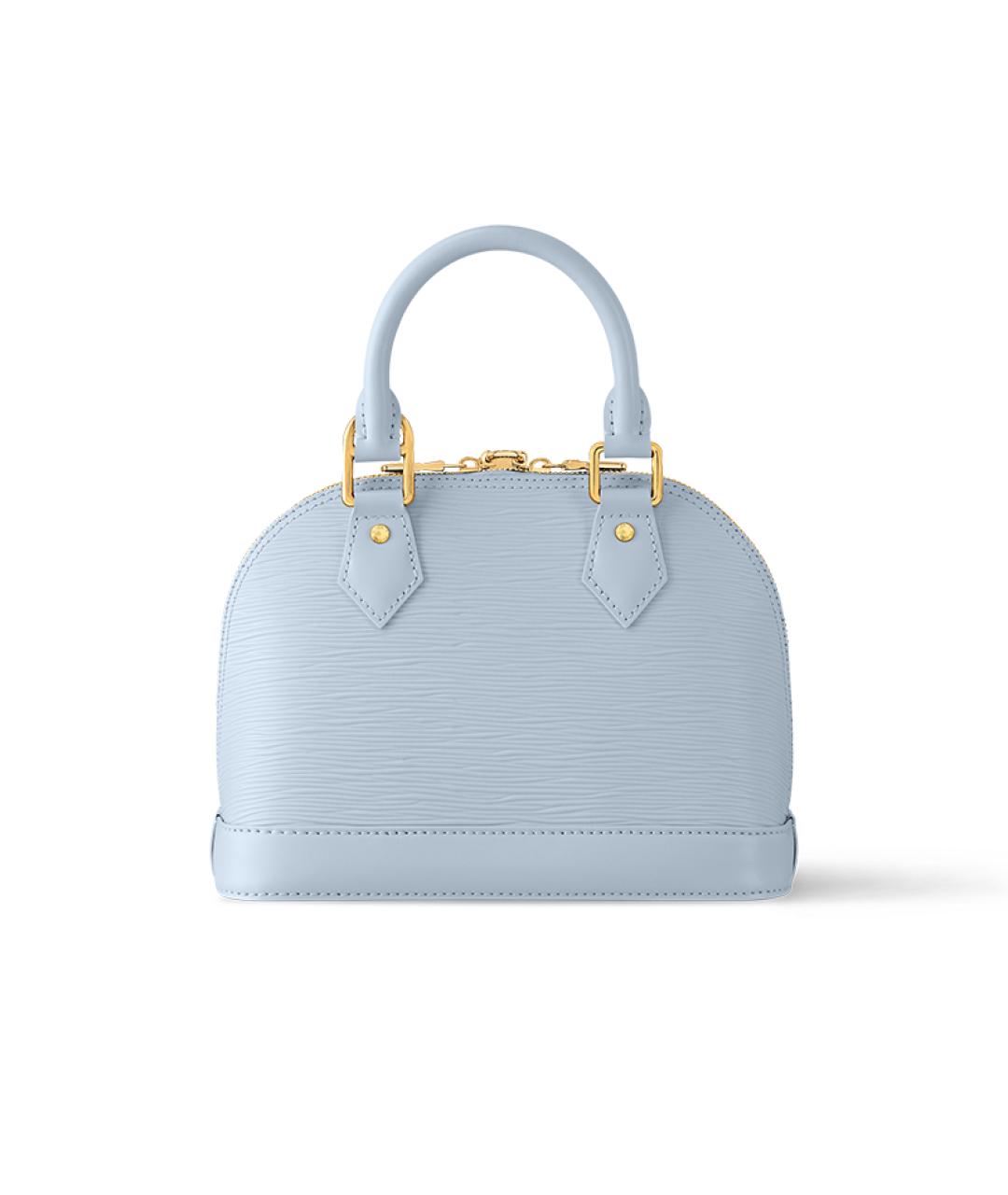 LOUIS VUITTON Голубая кожаная сумка через плечо, фото 3