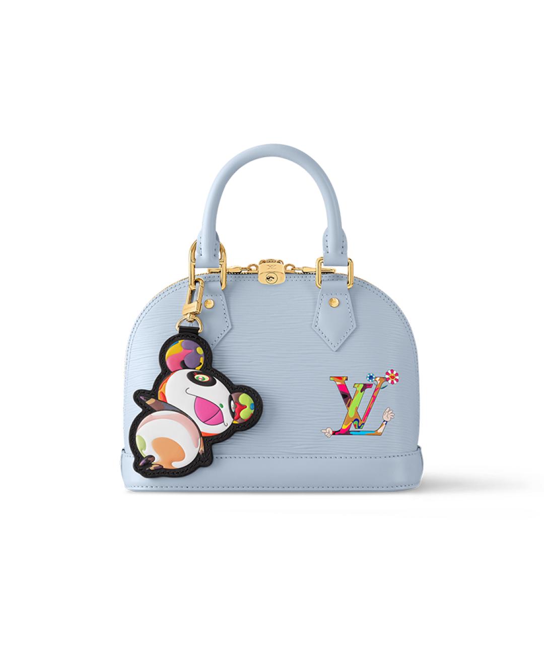 LOUIS VUITTON Голубая кожаная сумка через плечо, фото 1