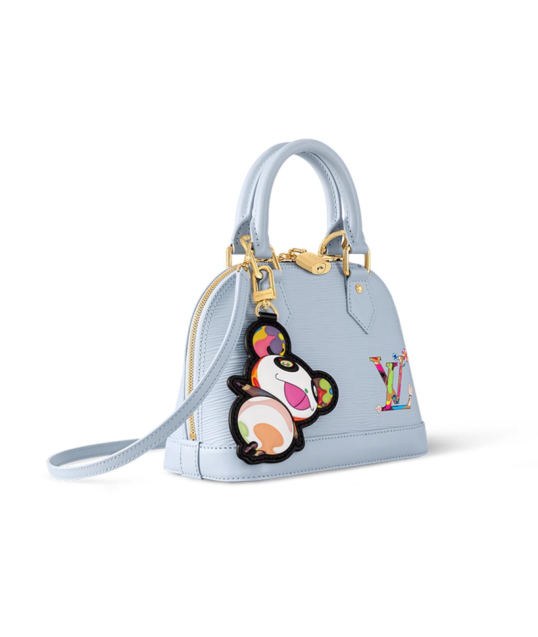 LOUIS VUITTON Голубая кожаная сумка через плечо, фото 2