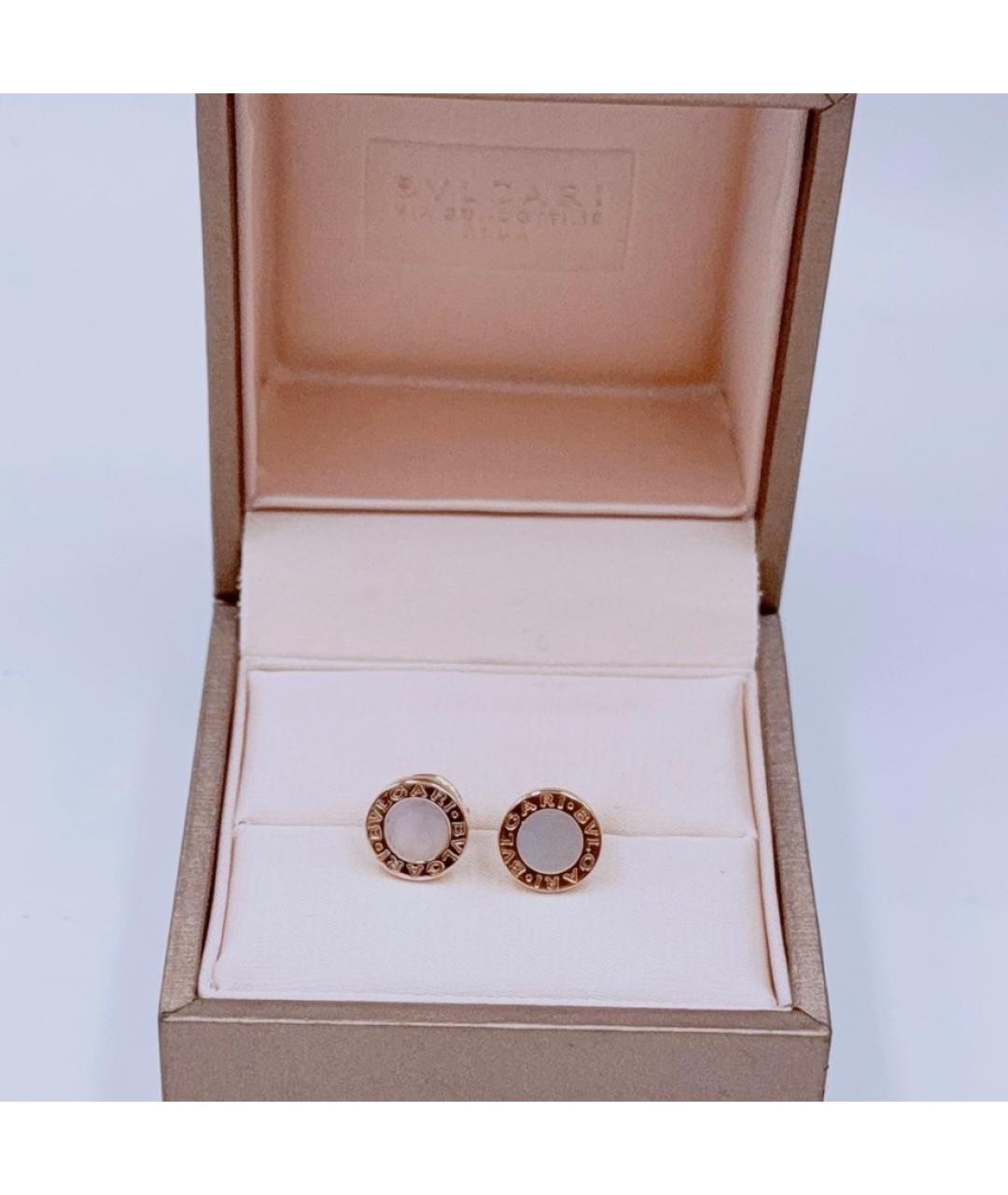 BVLGARI Розовые серьги из розового золота, фото 2