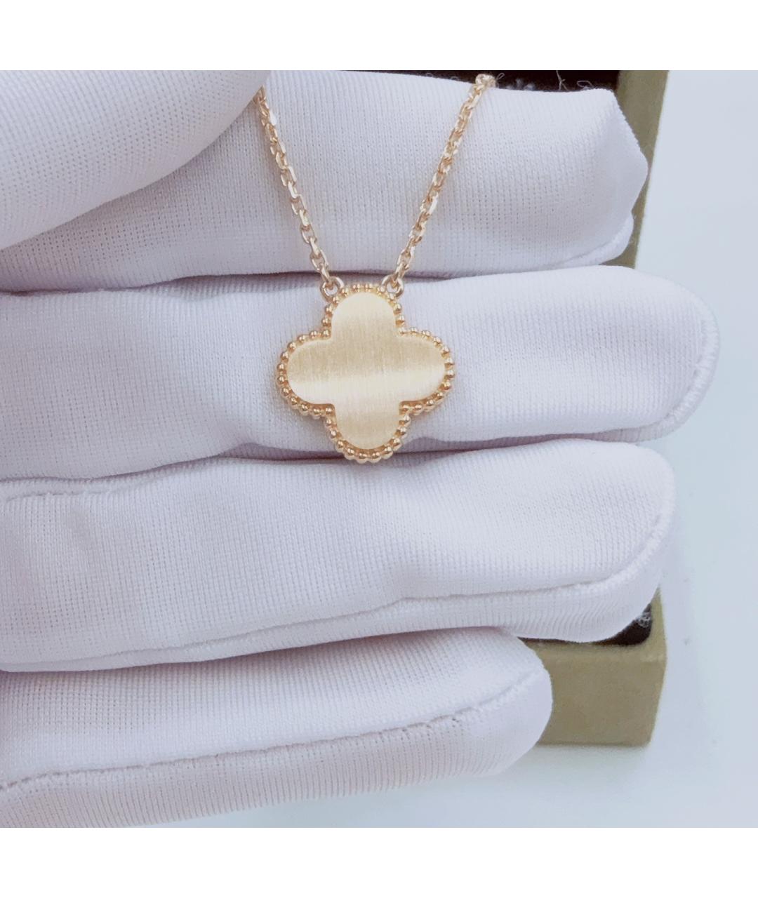 VAN CLEEF & ARPELS Белая подвеска из желтого золота, фото 4