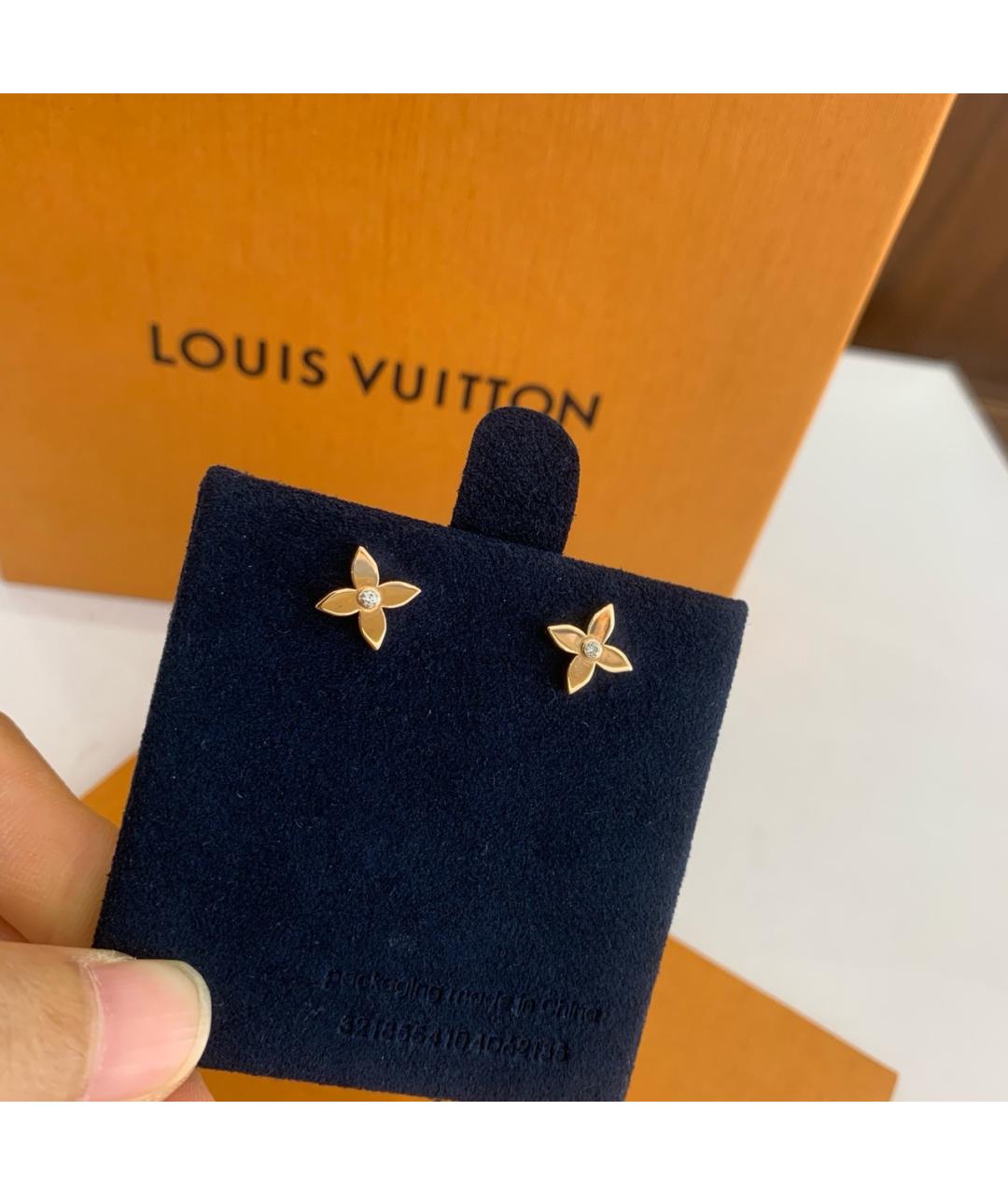 LOUIS VUITTON Золотые серьги из желтого золота, фото 3