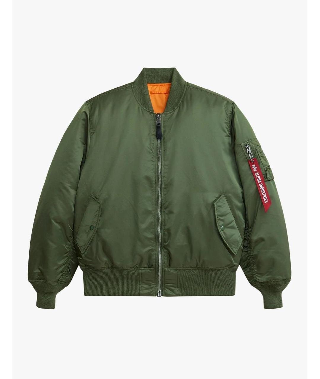 ALPHA INDUSTRIES Хаки полиэстеровая куртка, фото 8