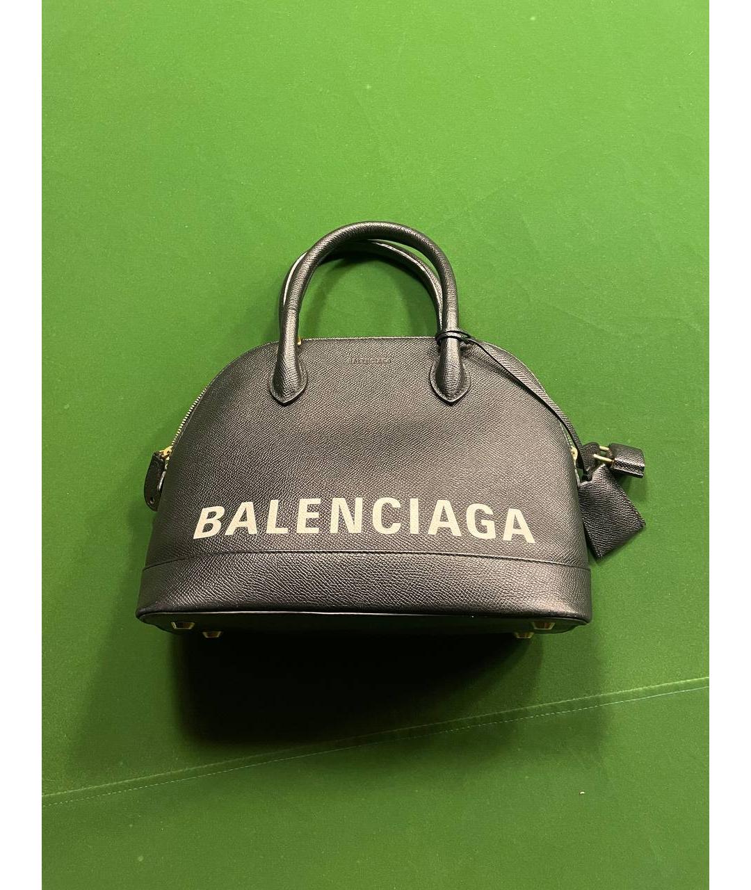 BALENCIAGA Черная кожаная сумка с короткими ручками, фото 5