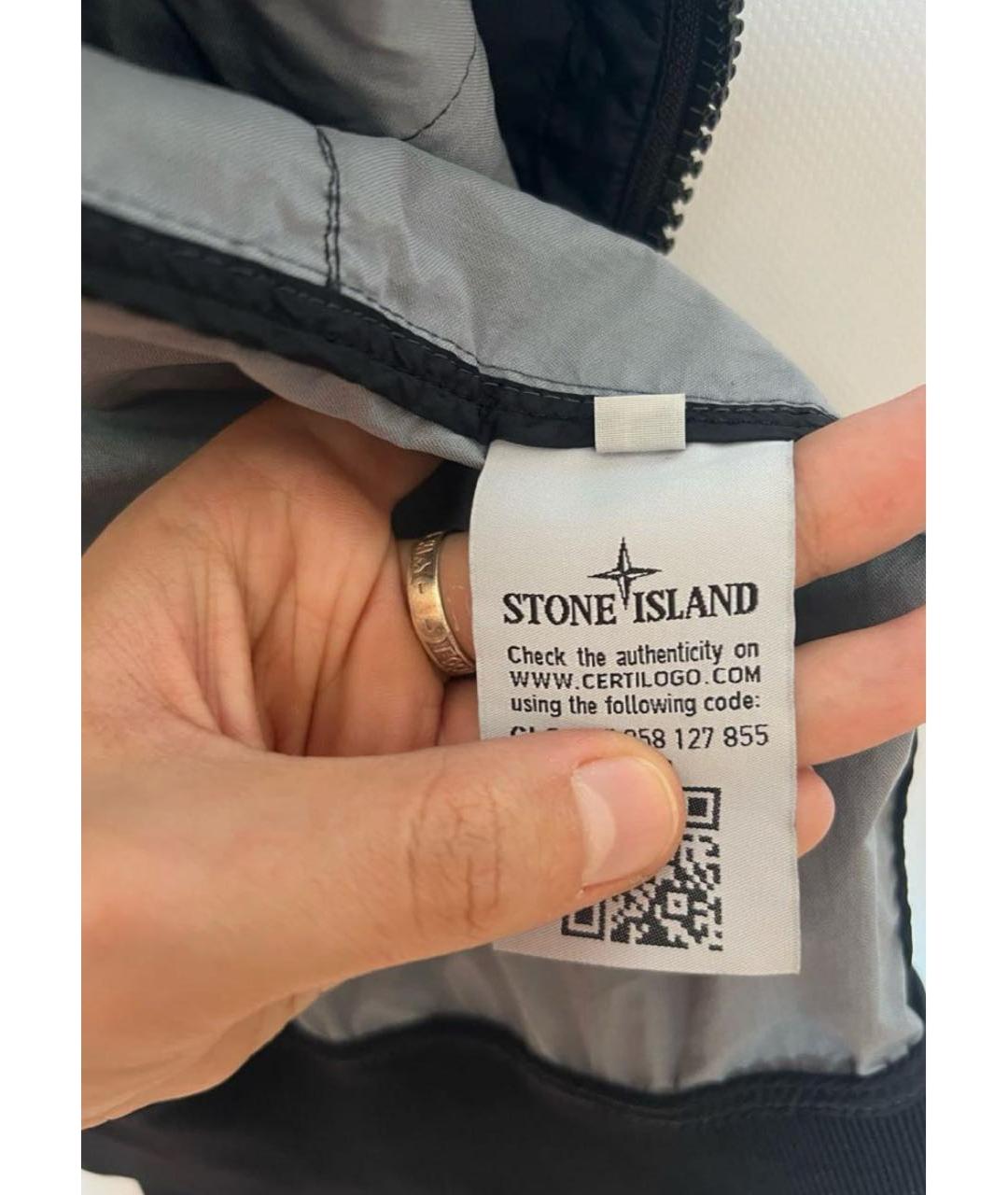 STONE ISLAND Черная куртка, фото 7