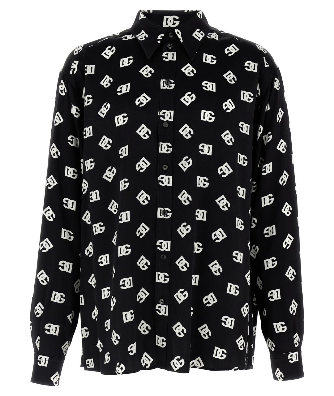 DOLCE&GABBANA Белая шелковая кэжуал рубашка, фото 1