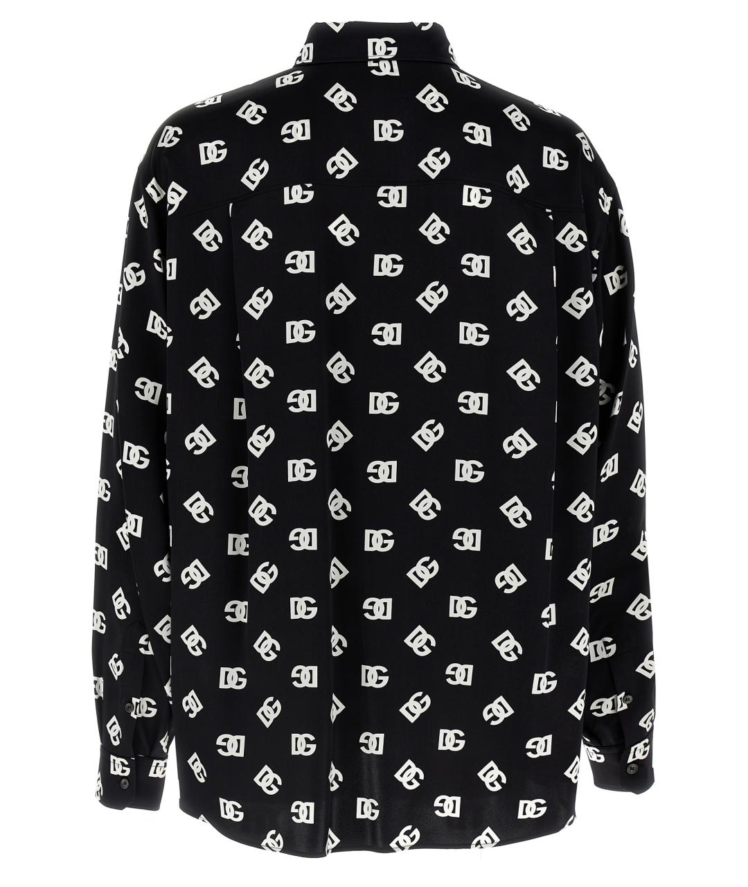 DOLCE&GABBANA Белая шелковая кэжуал рубашка, фото 2