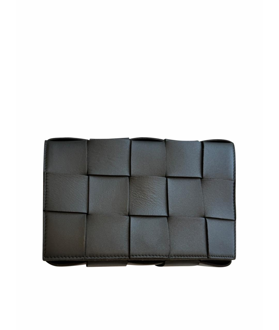 BOTTEGA VENETA Зеленая кожаная сумка через плечо, фото 1
