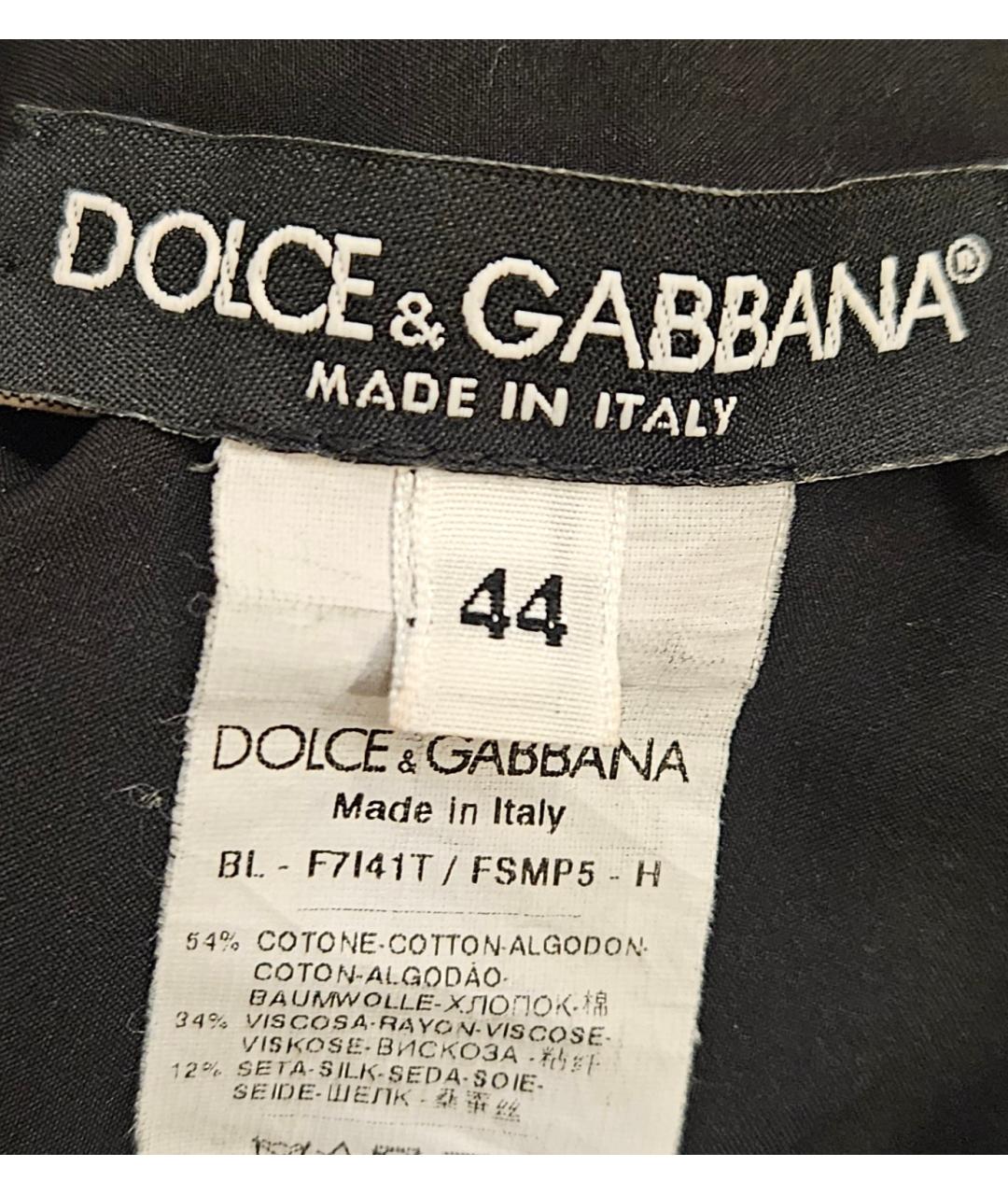 DOLCE&GABBANA Зеленые хлопковое повседневное платье, фото 3