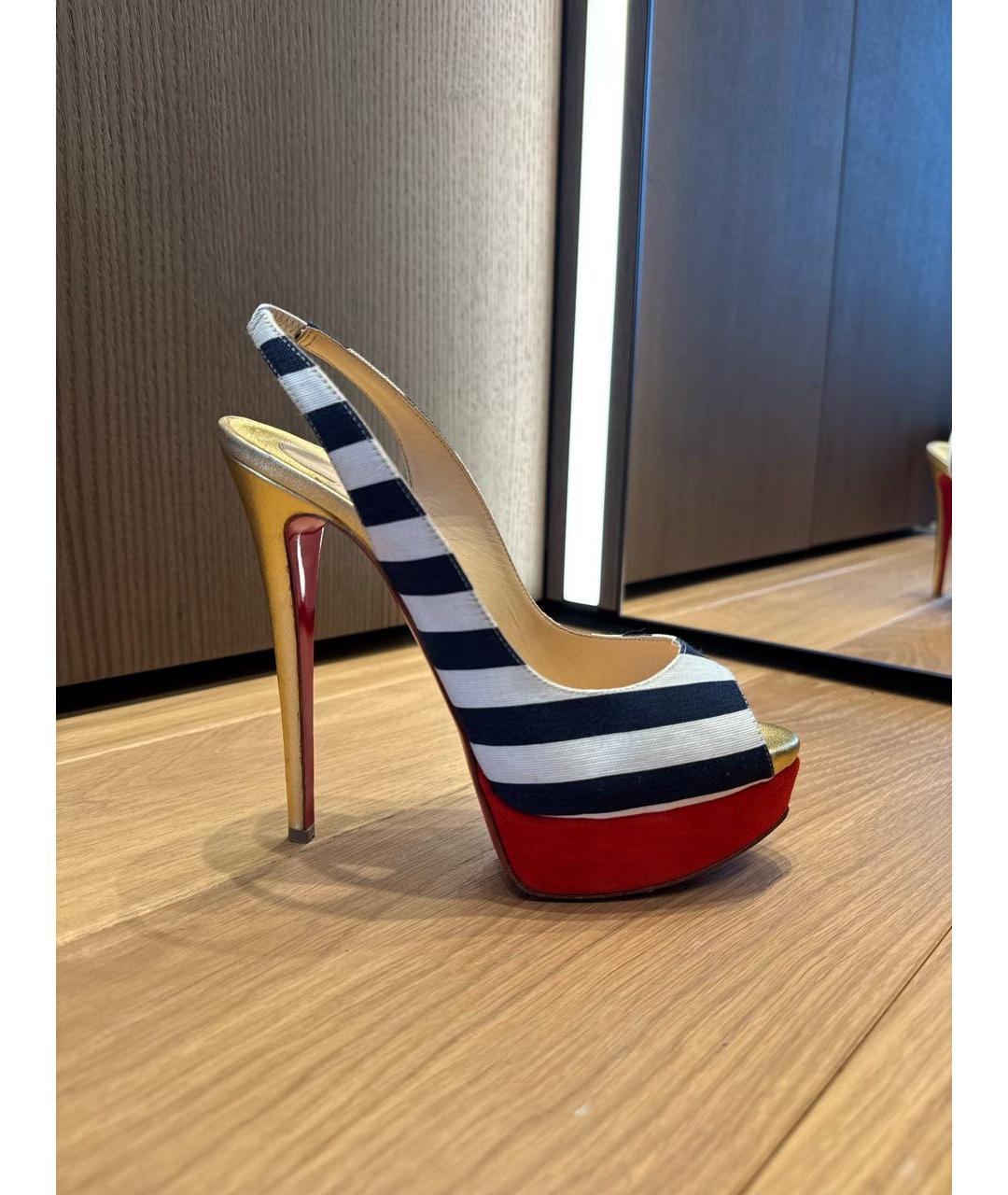 CHRISTIAN LOUBOUTIN Мульти босоножки, фото 5