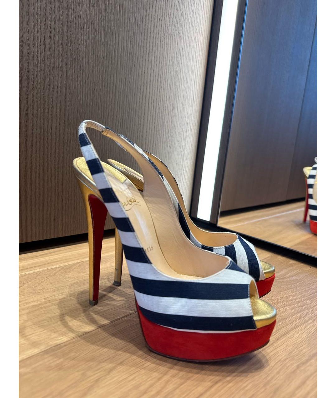 CHRISTIAN LOUBOUTIN Мульти босоножки, фото 2