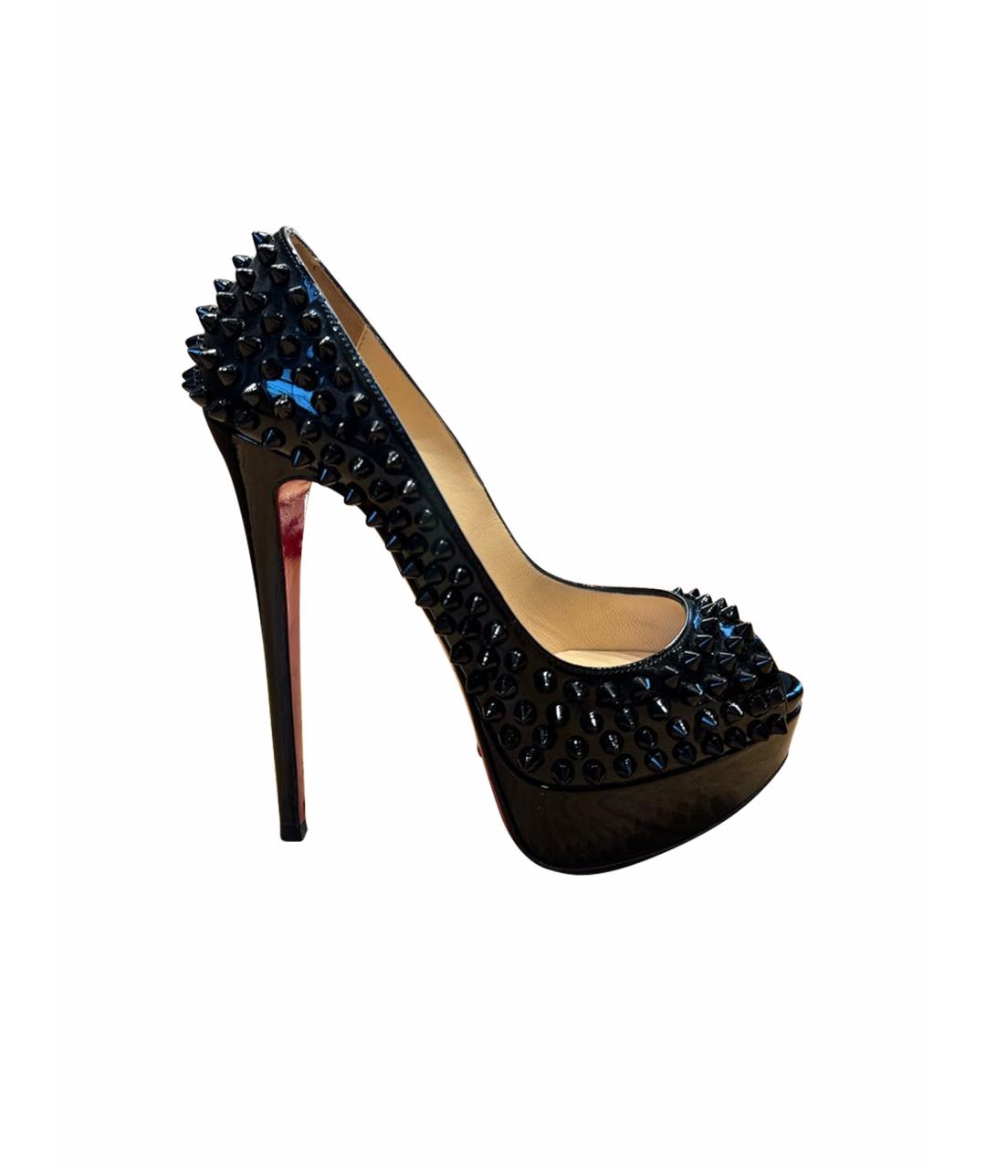 CHRISTIAN LOUBOUTIN Черные туфли из лакированной кожи, фото 1