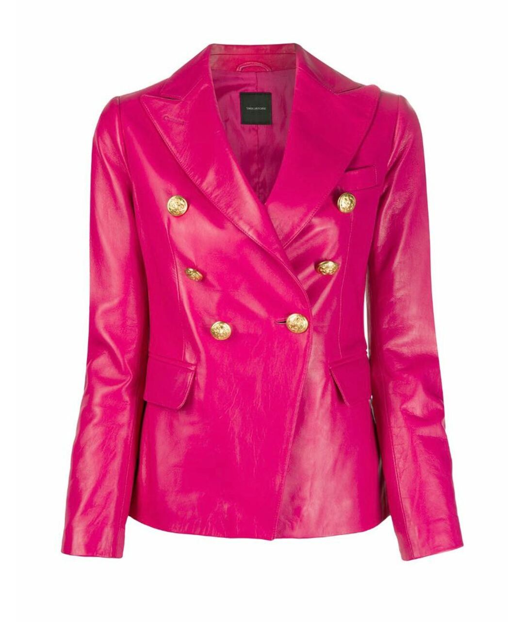 TAGLIATORE Розовый кожаный жакет/пиджак, фото 1