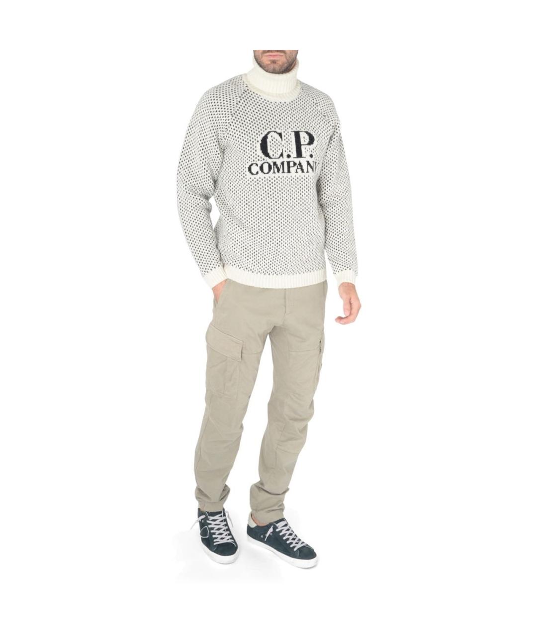 CP COMPANY Бежевый шерстяной джемпер / свитер, фото 7