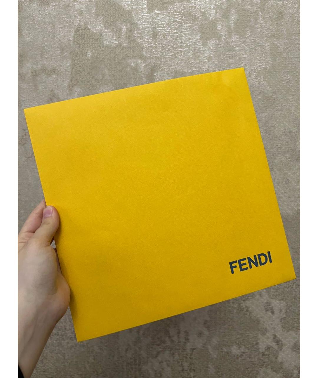 FENDI Фуксия шелковый шарф, фото 7