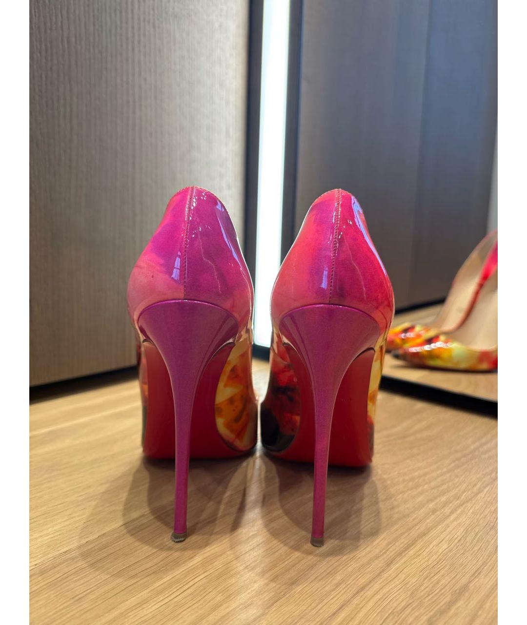 CHRISTIAN LOUBOUTIN Мульти туфли из лакированной кожи, фото 4