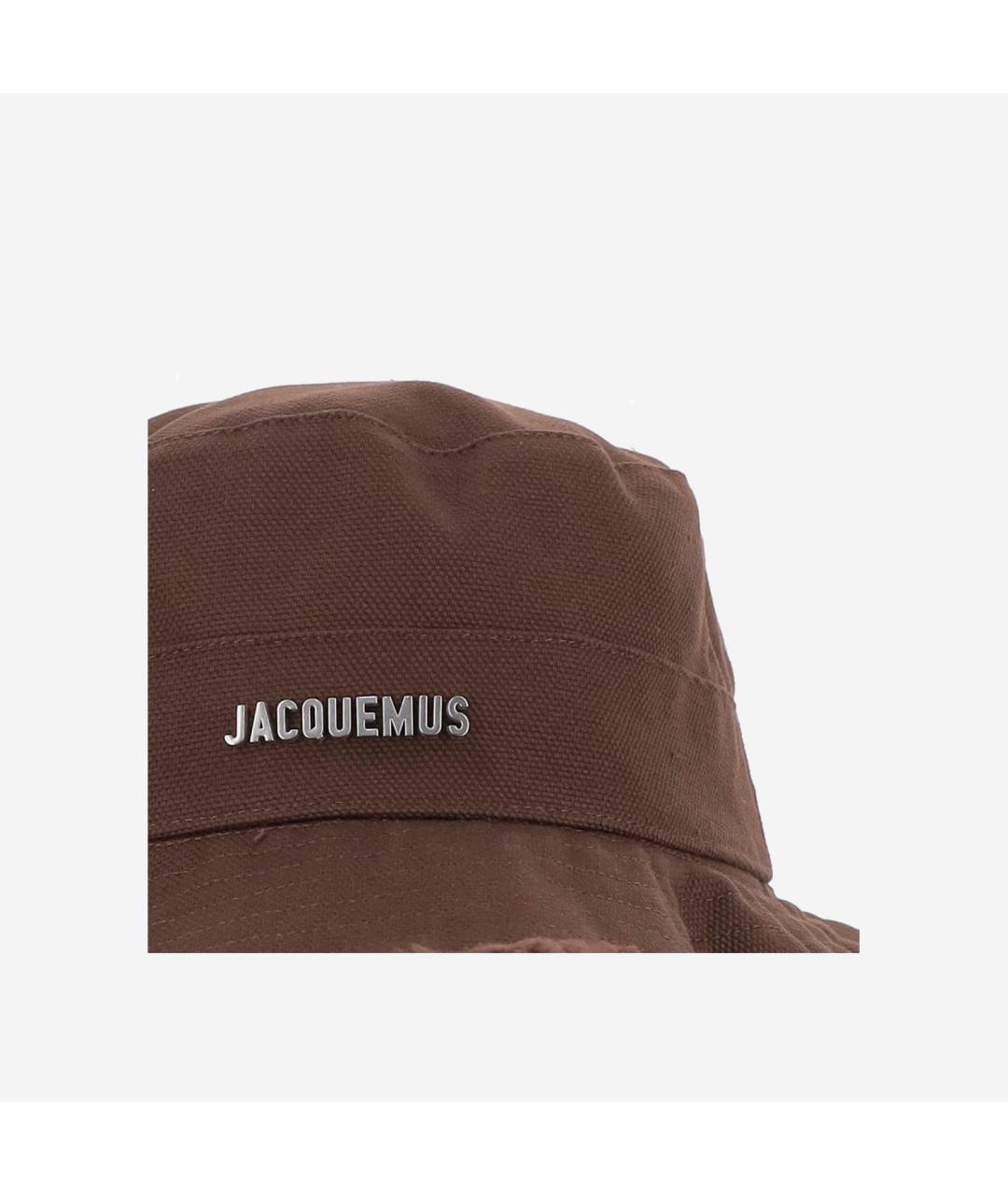 JACQUEMUS Коричневая хлопковая кепка/бейсболка, фото 4