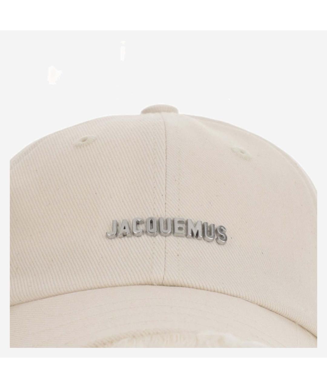 JACQUEMUS Бежевая хлопковая кепка/бейсболка, фото 3