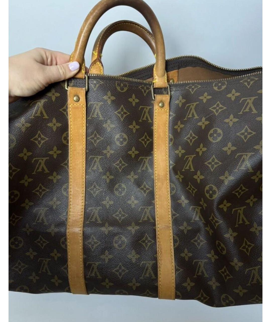 LOUIS VUITTON Коричневая дорожная/спортивная сумка, фото 2