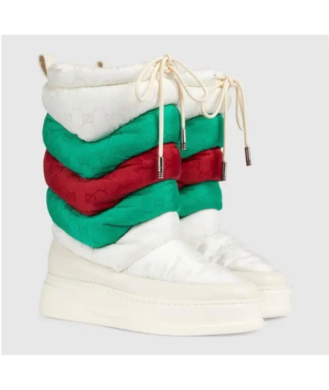 GUCCI Белые синтетические сапоги, фото 2