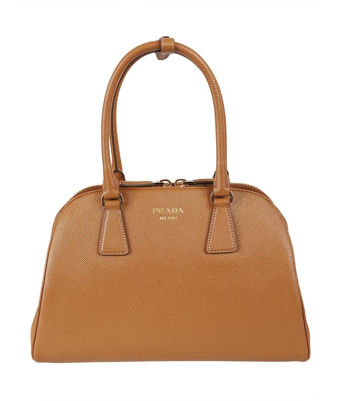 PRADA Бежевая кожаная сумка тоут, фото 1