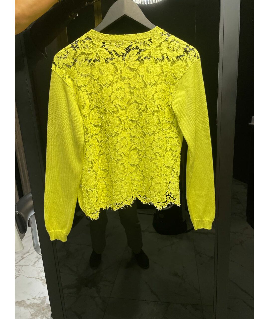 VALENTINO Желтый хлопковый джемпер / свитер, фото 2