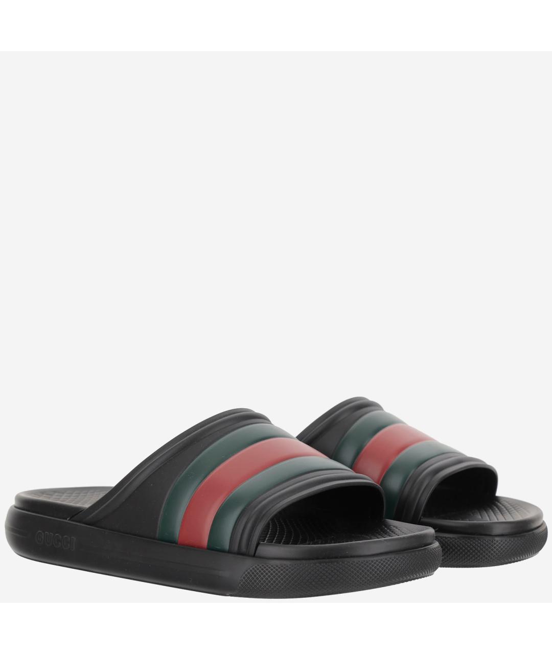 GUCCI Мульти резиновые шлепанцы, фото 3