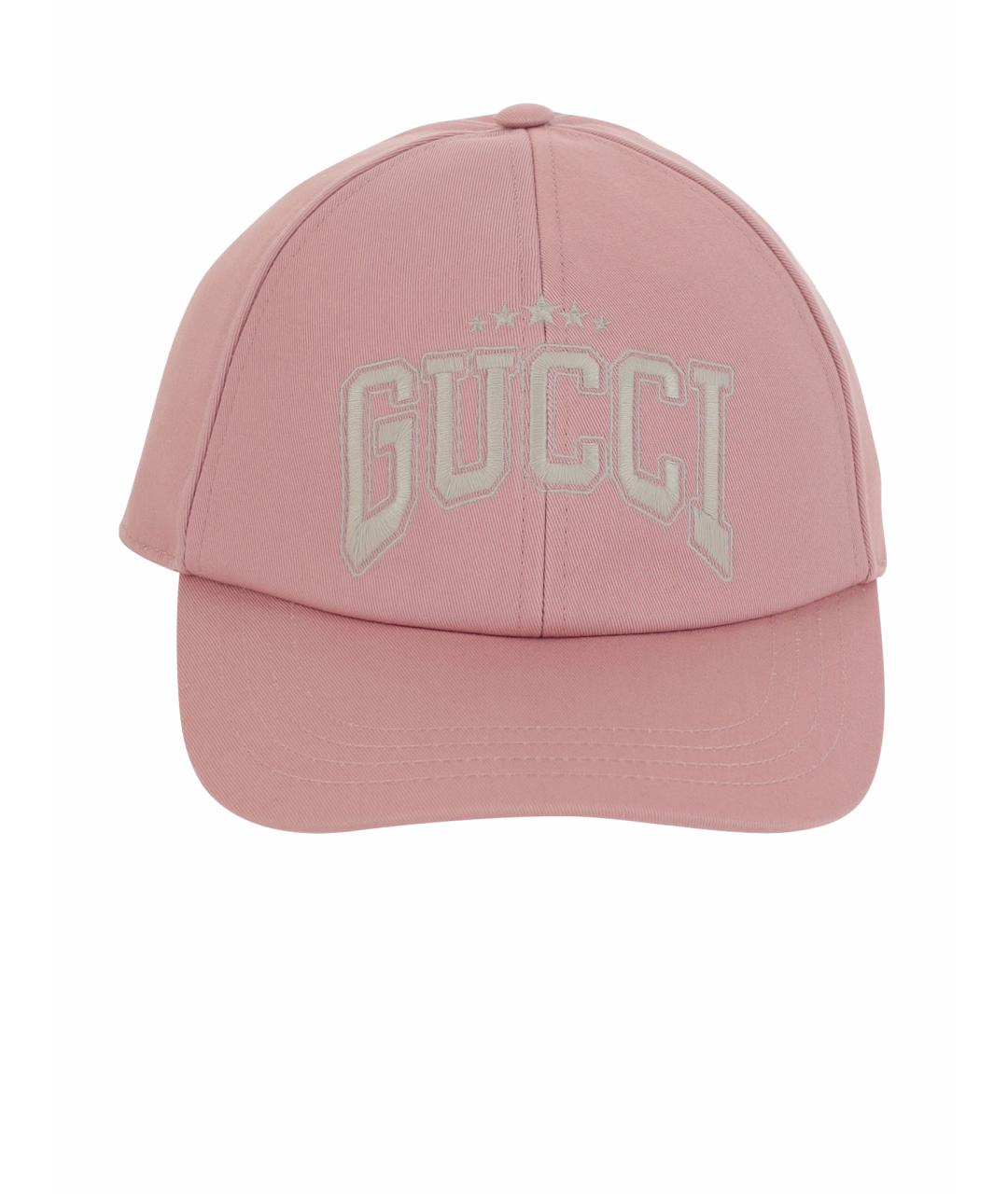 GUCCI Розовая хлопковая кепка, фото 1