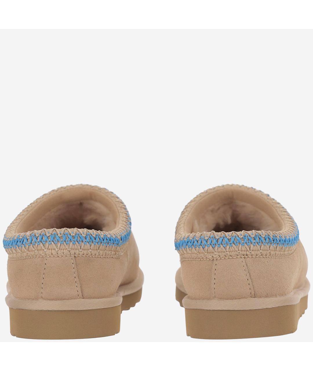 UGG AUSTRALIA Бежевые кожаные мокасины, фото 4