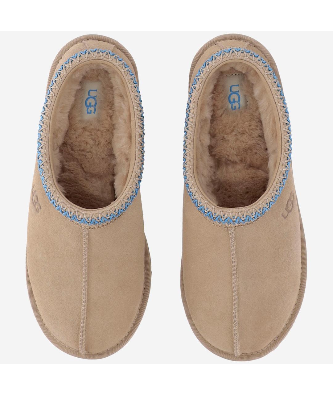 UGG AUSTRALIA Бежевые кожаные мокасины, фото 2