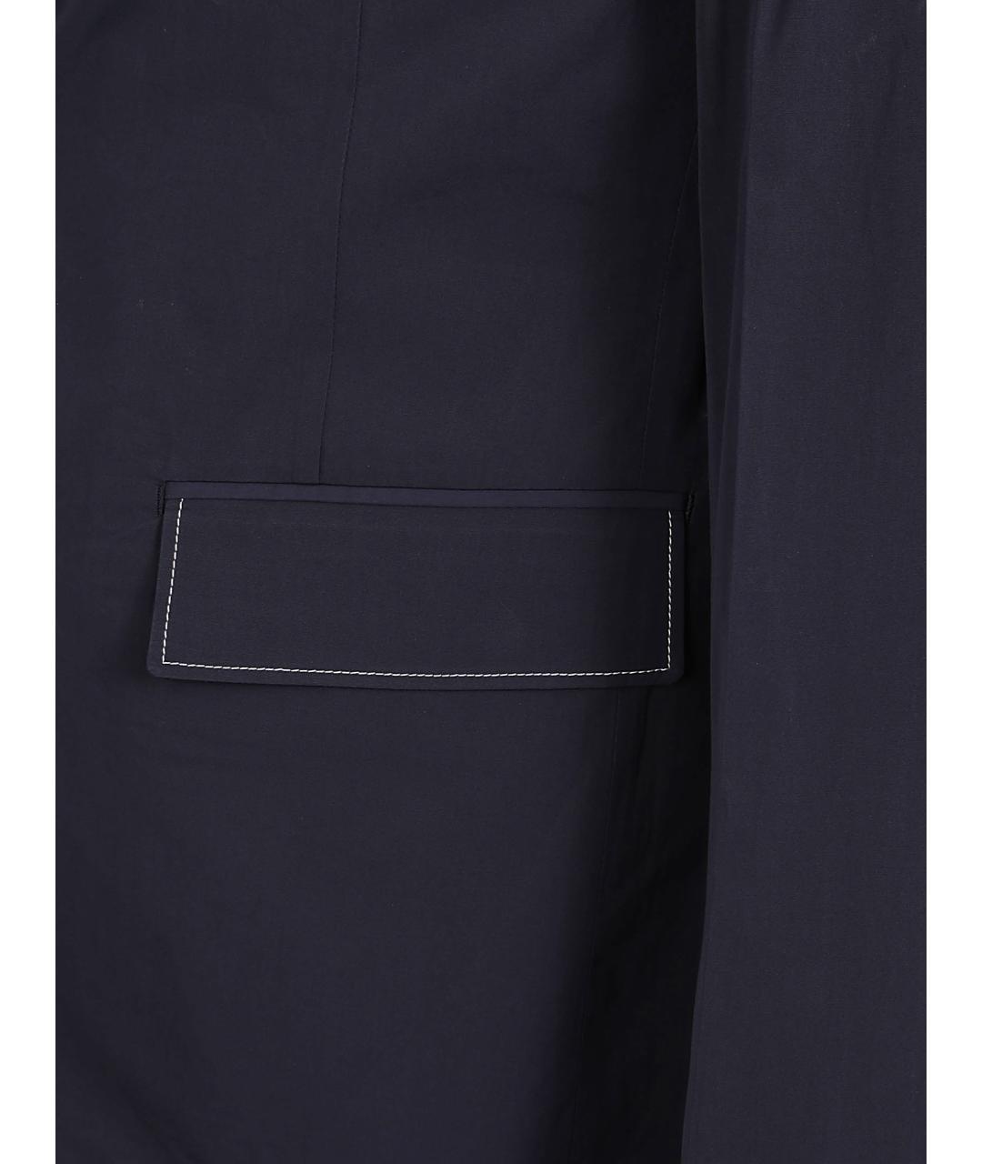 PRADA Темно-синий хлопковый пиджак, фото 3