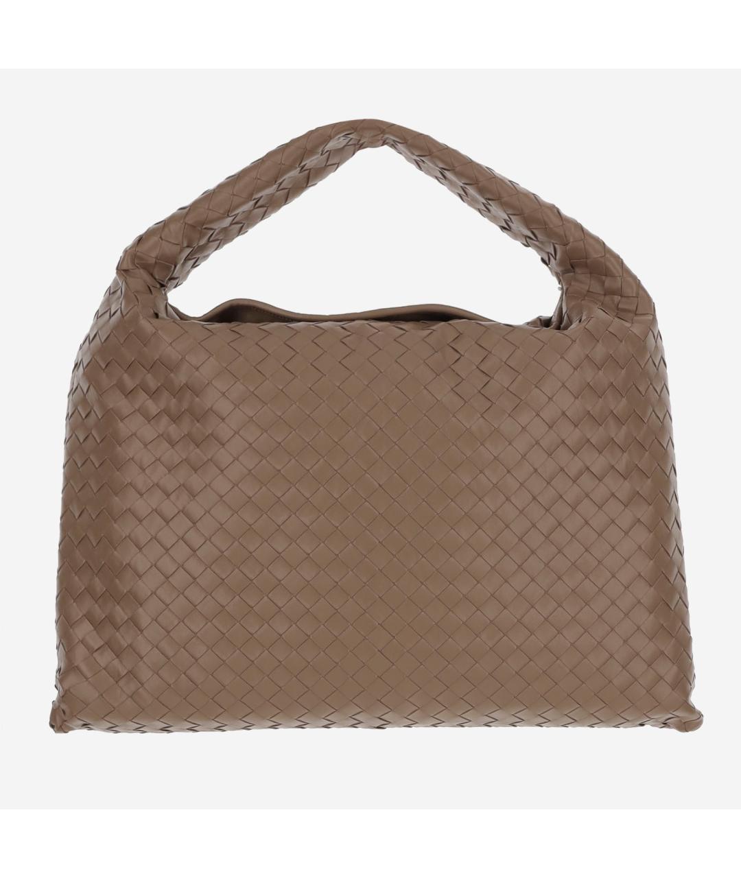 BOTTEGA VENETA Бежевая кожаная сумка через плечо, фото 3