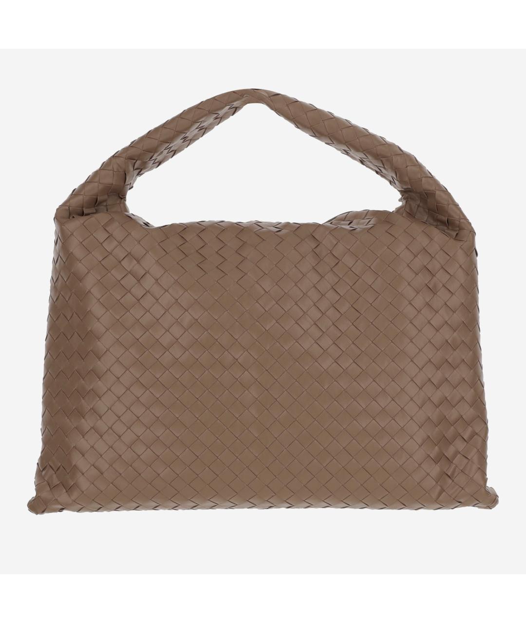 BOTTEGA VENETA Бежевая кожаная сумка через плечо, фото 5