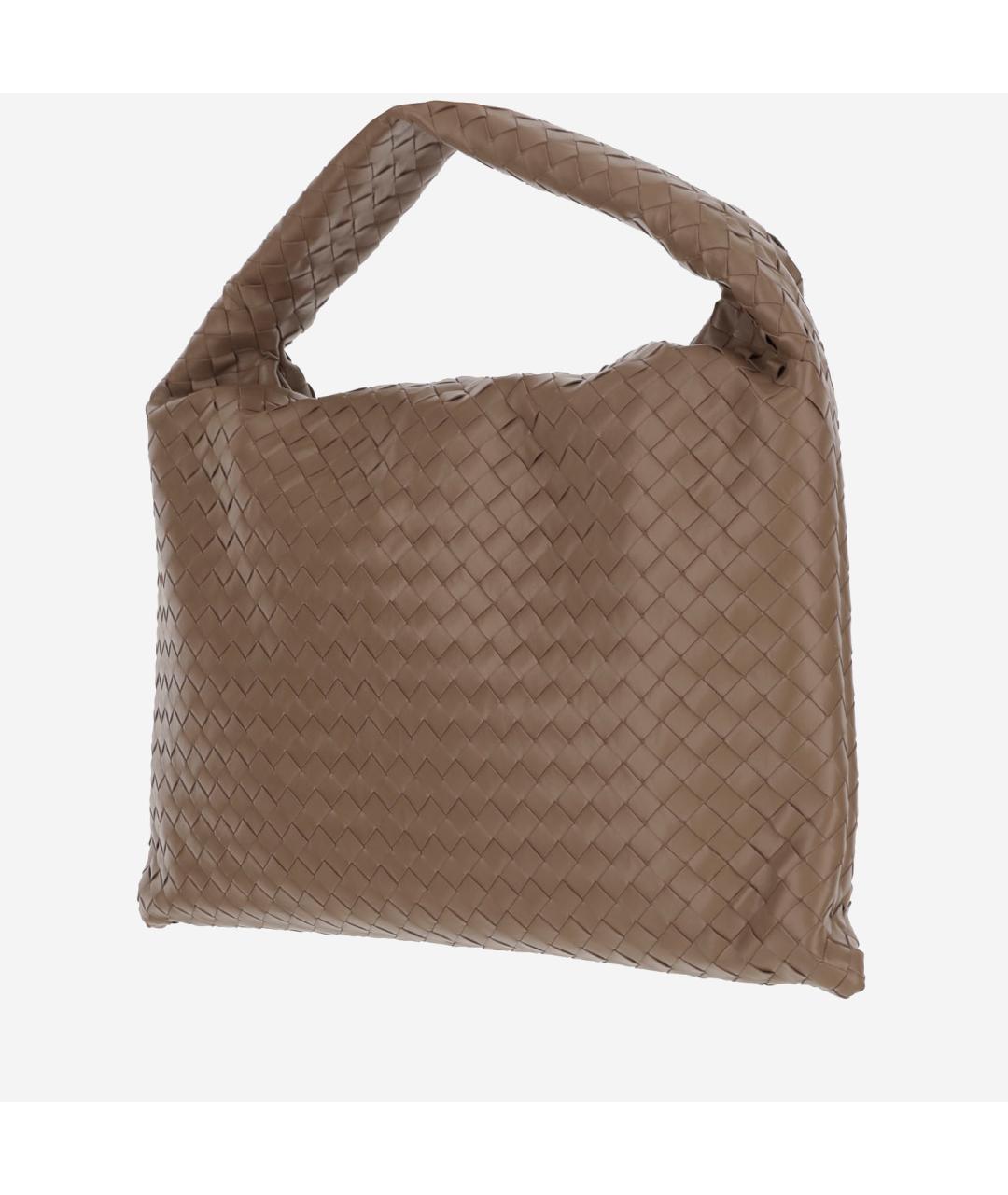 BOTTEGA VENETA Бежевая кожаная сумка через плечо, фото 2