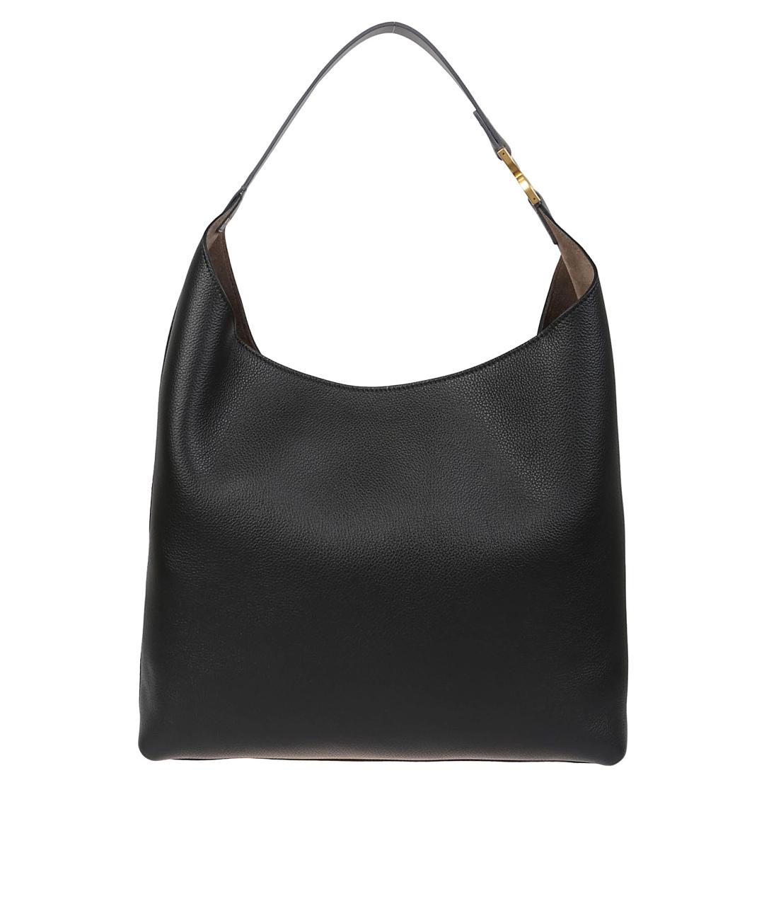 CHLOE Черная кожаная сумка тоут, фото 2