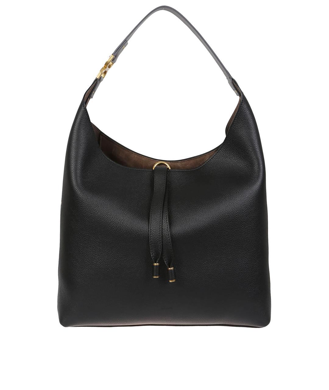 CHLOE Черная кожаная сумка тоут, фото 1