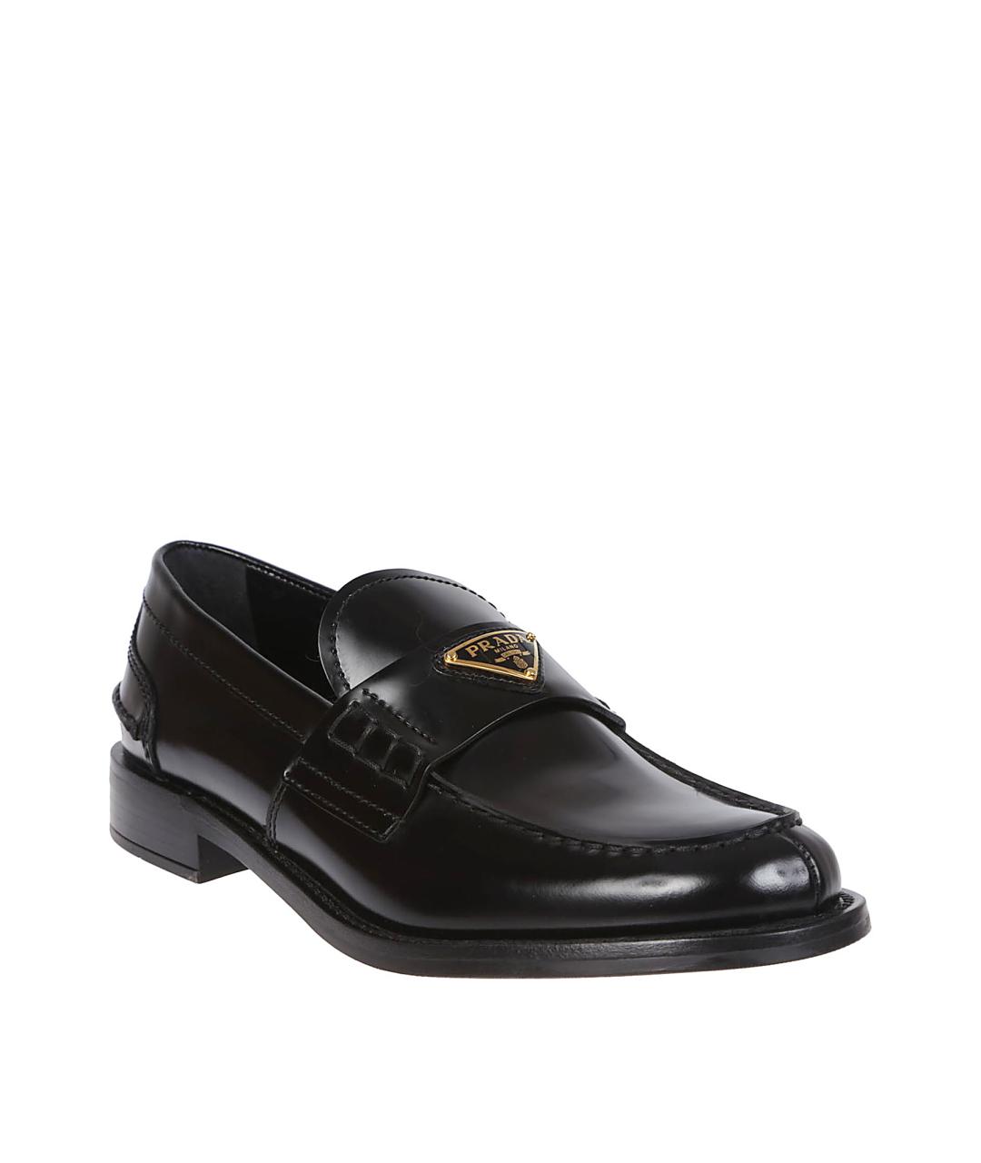 PRADA Черные кожаные лоферы, фото 2