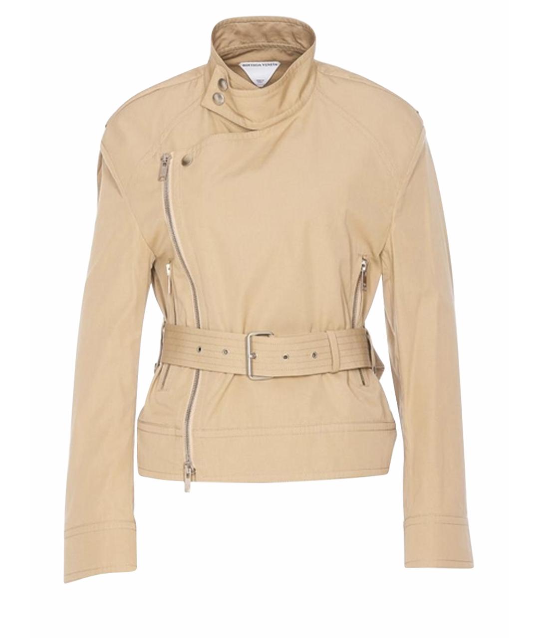 BOTTEGA VENETA Бежевая хлопковая куртка, фото 1