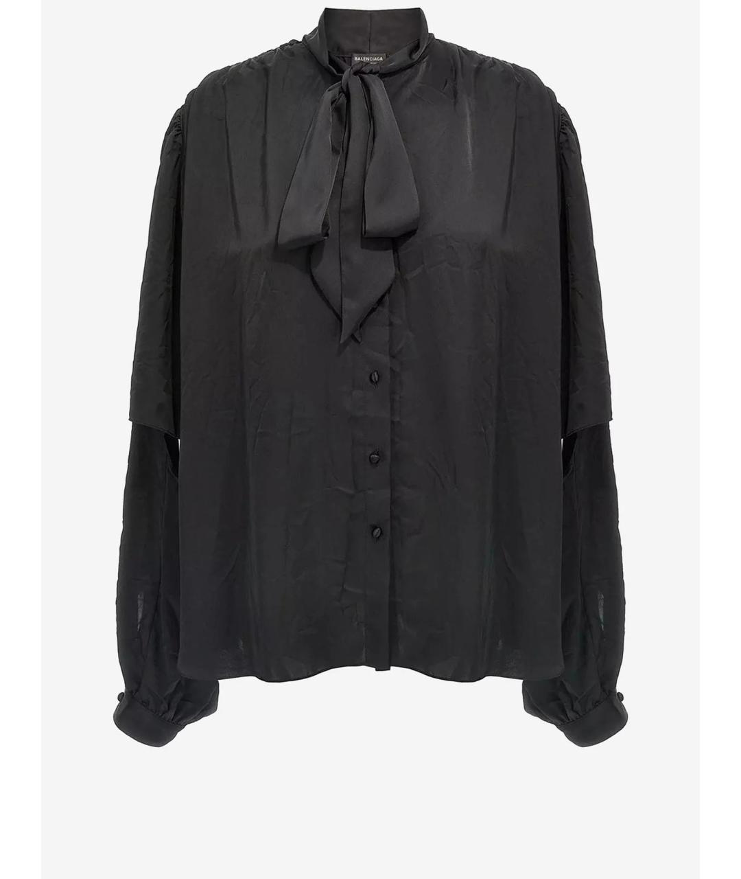 BALENCIAGA Черная блузы, фото 4