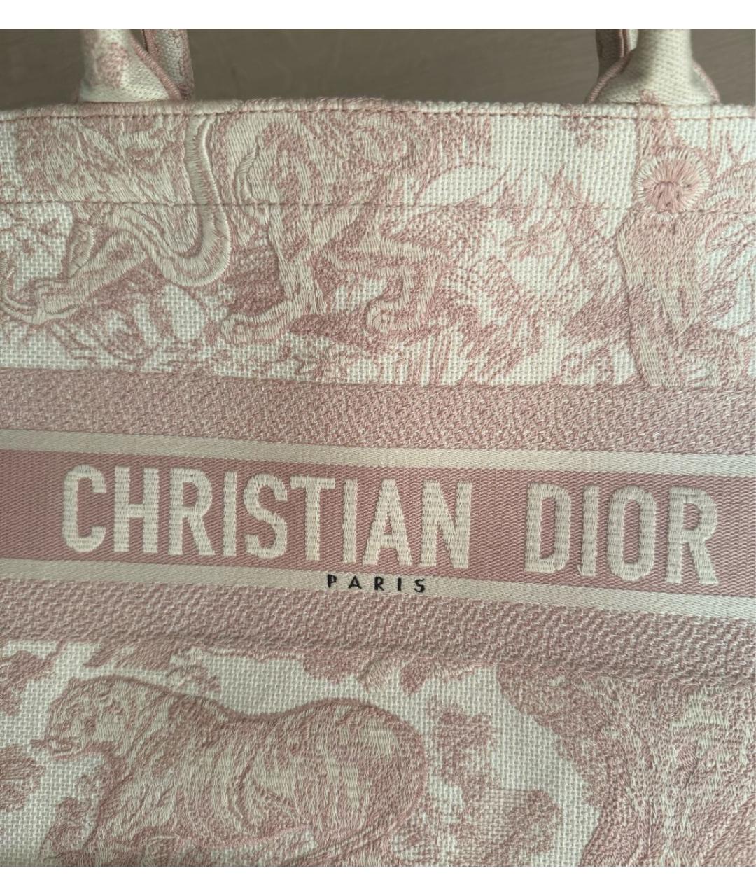 CHRISTIAN DIOR Розовая сумка тоут, фото 4