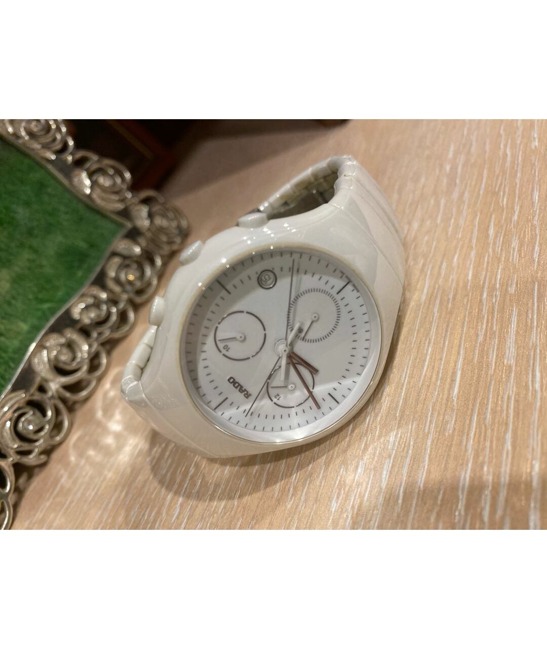 RADO Белые керамические часы, фото 3