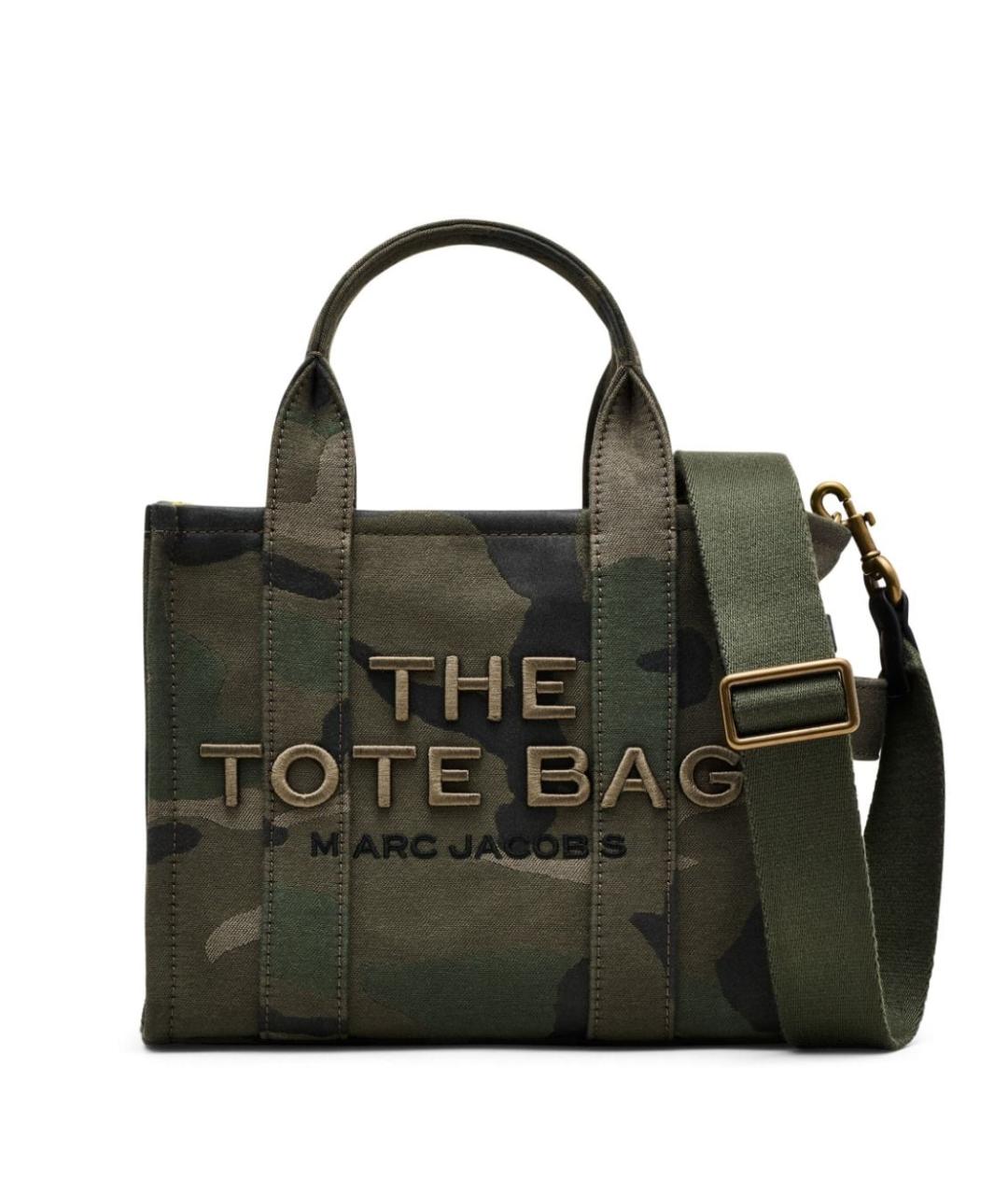 MARC JACOBS Хаки хлопковая сумка тоут, фото 1