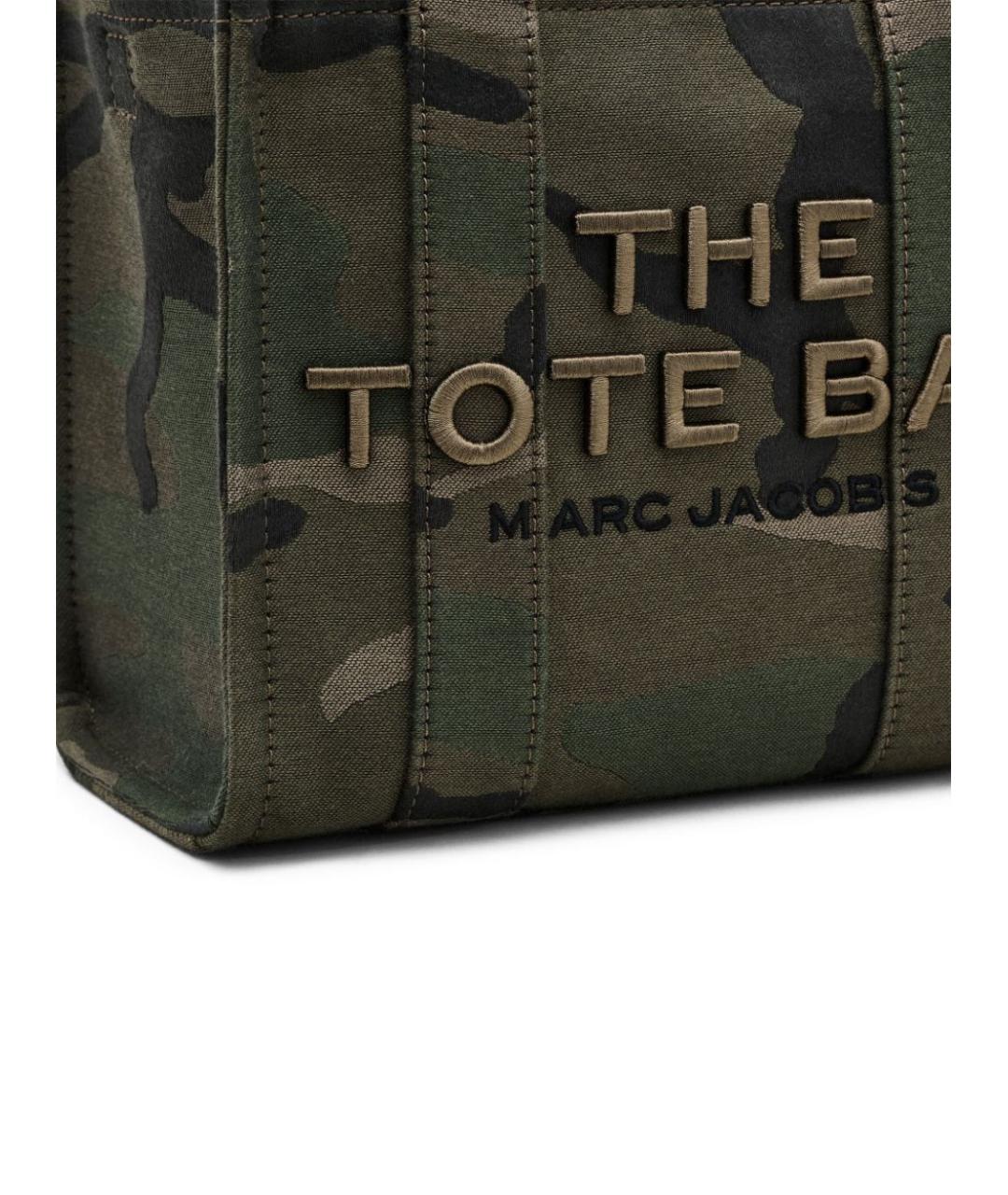 MARC JACOBS Хаки хлопковая сумка тоут, фото 3